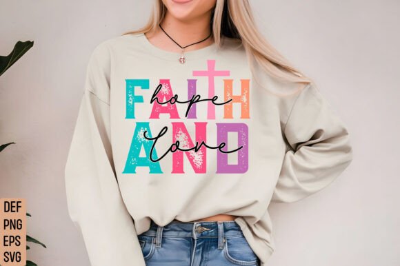 Faith Hope and Love Png for Real Embroidery Projects