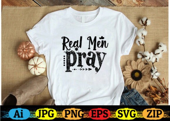 Real Men Pray Christian T-shirt Designs Review